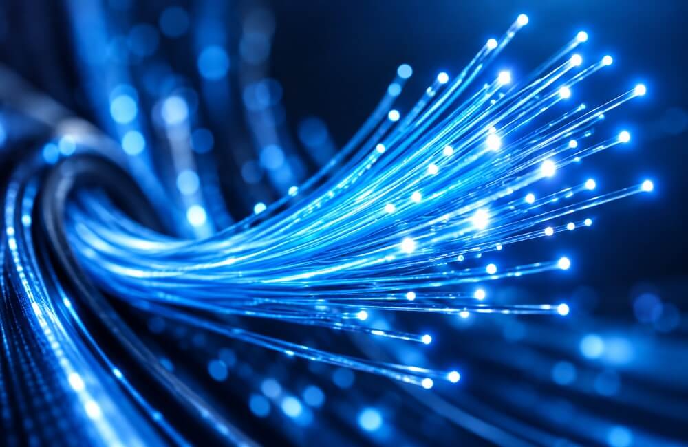 Lichtimpulse und Glasfaserleitungen